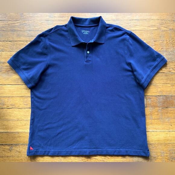 UNTUCKit ‘Gondola’ Navy Blue Pima Cotton Polo sz XLarge - Picture 1 of 7